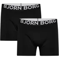 Björn Borg Organic Cotton Stretch Boxers 2-pack Zwart | Maat: XXL