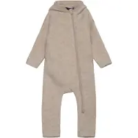 Mikk-Line Wagenspak m. Muts - Wol - Melange Offwhite - - 1 jaar (80) - Wagenspakken