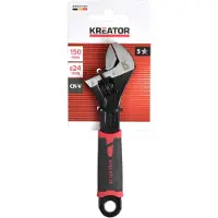 Kreator KRTH31301 Engelse sleutel - 150 mm - antislip-handgreep