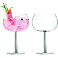 LSA International Gin Tonic Glas L.S.A. Gin Zilver 420 ml (2-Delig)
