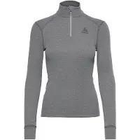 Odlo Ondershirt Women BL Top Turtle Neck LS Half Zip Active W Steel Grey Melange-XS