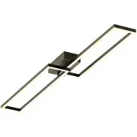 TINT Slimme plafondlamp Ciso, dimbaar, zwart, Woon-/ Eetkamer, metaal, Modern, Slimme plafondlamp