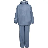 CeLaVi Regenkleding m. Bretellen - PU - China Blue - - 90 - Regenkleding