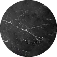 Audo Copenhagen Androgyne tafelblad voor bijzettafel Nero Marquina, Ø65 cm