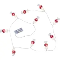 Star Trading Bonbon lichtslinger 135 cm Rood-wit