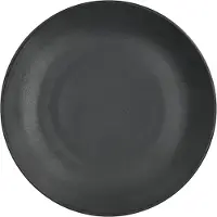 Scandi Living Terra dinerbord Zwart steengoed, Ø26,5 cm