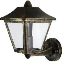 Osram ENDURA Classic wandlamp voor buiten, aluminium zwart-goud, E27, IP44, geschikt voor lichtbron tot max. 60 W, zonder lichtbron
