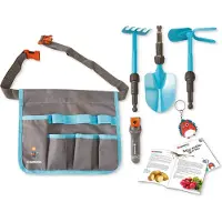 Gardena Tuingereedschapset voor Kinderen met Tas – Kindertuingereedschap Set met Schep Hark en Schoffel – Buitenspeelgoed