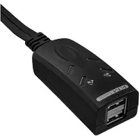 InLine USB KM-switch, 2 pc's, voor toetsenbord, muis en muisoverdracht