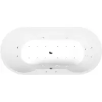 Polysan Io Whirlpoolbad, 180x85x49cm, Active Hydro-Air, chroom