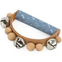 Label Hand Tamboerijn Hout Blue