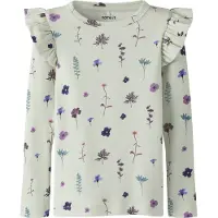 Name it Shirt cyaan blauw / lichtgrijs / aubergine / pruim
