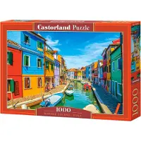 Castorland puzzel Burano kleuren Italië - 1000 stukjes legpuzzel.