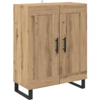 vidaXL Highboard 2 st Artisan Eiken 69,5 x 34 x 180 cm Bewerkt hout