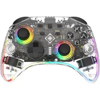 Deltaco GAM-198-T Controller 2 C Taste RGB Wireless transparent Switch