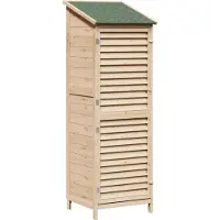 vidaXL Tuinhuis, natuurlijke stijl, 59 x 56 x 176 cm, massief hout van vuren