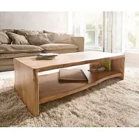 DELIFE Salontafel Live-edge 130x60 cm acacia natuur boomrand