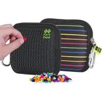 PIXIE CREW opbergtasje met siliconen paneel 15 cm strepen