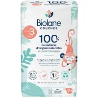 PDM to be maintained Biolane - Natural Luiers Maat 3 - Ultra-Absorberend - Geen Lekkage - 52 stuks 52 St Verband(en)
