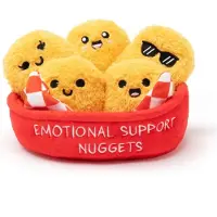 Just Play Emotional Support Nuggets - Kipnuggets knuffels - Kawaii Pluche set