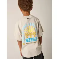 Tumble 'n dry T-shirt met backprint beige Jongens Katoen Ronde hals Backprint - maat 146
