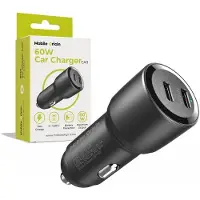 Mobile Origin Mobiele autolader, 60W, 2 USB-C poorten, model CA11