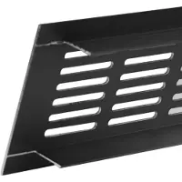 Europlast aluminium plintrooster zwart 400 x 80mm - RA840B
