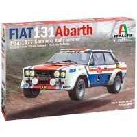 Wittmax Modelbouwpakket Auto - 3621 Fiat 131 Abarth Car - 1977 Sanremo Rally Winner Plastic - 1:24 - Modelbouw