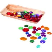 Grimm's 100 Small Acrylic Glitter Stones