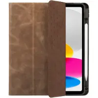 Rosso Elite Hoes Geschikt voor Apple iPad 11 (2025) A16 / 10.9 (2022) - 2-in-1 Echt Leer Book Case en Back Cover - Magnetisch Uitneembaar Hoesje - Beschermhoes Bruin