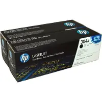HP 304A (CC530AD) Toner 2x Zwart - Multipack