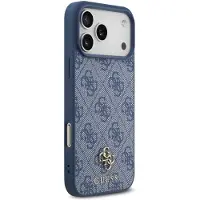 GUESS 4G Metal Logo Backcover MagSafe voor de Apple iPhone 17 Pro Max - Blauw