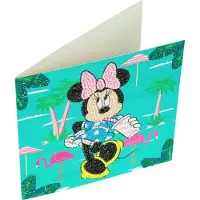 You do it Minnie on Holiday Crystal Art Card DISNEY 18x18cm