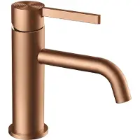 REA - Foster - Wastafelkraan - Geborsteld Koper Low - 12X5X18,2Cm