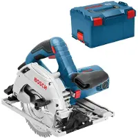 Bosch handcirkelzaag GKS 55+ GCE, inclusief L-Boxx, modelnummer 0601682101, met een zaagblad van 165 mm