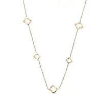 Go Dutch Label Collier Flat Oval Link Goudkleurig