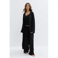 Gina Tricot Soft lace loungewear robeochtendjassen Zwart MDames