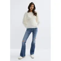 Gina Tricot  - 14+ low rise flare jeans - Jeans - Blauw - S - Dames