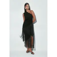 Gina Tricot  - Fringe skirt - Rokken - Zwart - XS - Dames