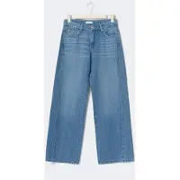 Gina Tricot  - Low wide petite jeans - Low waist jeans - Blauw - 40 - Dames