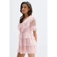 Gina Tricot  - 14+ lace dress - jurken - Roze - S - Dames
