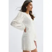 Gina Tricot  - 14+ embroidery dress - jurken - Wit - S - Dames