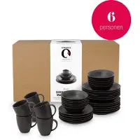 Vt wonen Serviesset vtwonen Raw Matt Black (36-delig)