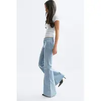 Gina Tricot  - Ultra flare jeans - Flare & bootcut jeans - Blauw - 34 - Dames