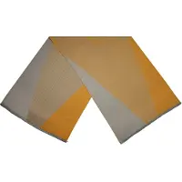 Cwi sjaal dames 180 x 63 cm polyester/viscose oranje/grijs