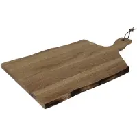 Olympia Acacia plank golvende rand 35,5x25cm 8,5cm handgreep