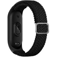 Beline Tekstiel Band - Mi Band 3 - Zwart - Textiel - Comfortabel