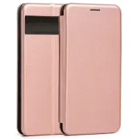 Beline - Serie - Boekmagnetisch Hoesje - Google Pixel 7 Pro - Rose Gold - Magnetisch Sluiting - Kaarthouder