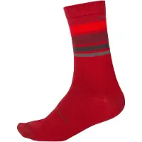 Endura BaaBaa Merino Sokken Rood || Maat: 37.5-42