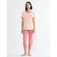 Triumph Pyjama ' Red Label Sets PK Capri ' lichtoranje / pink